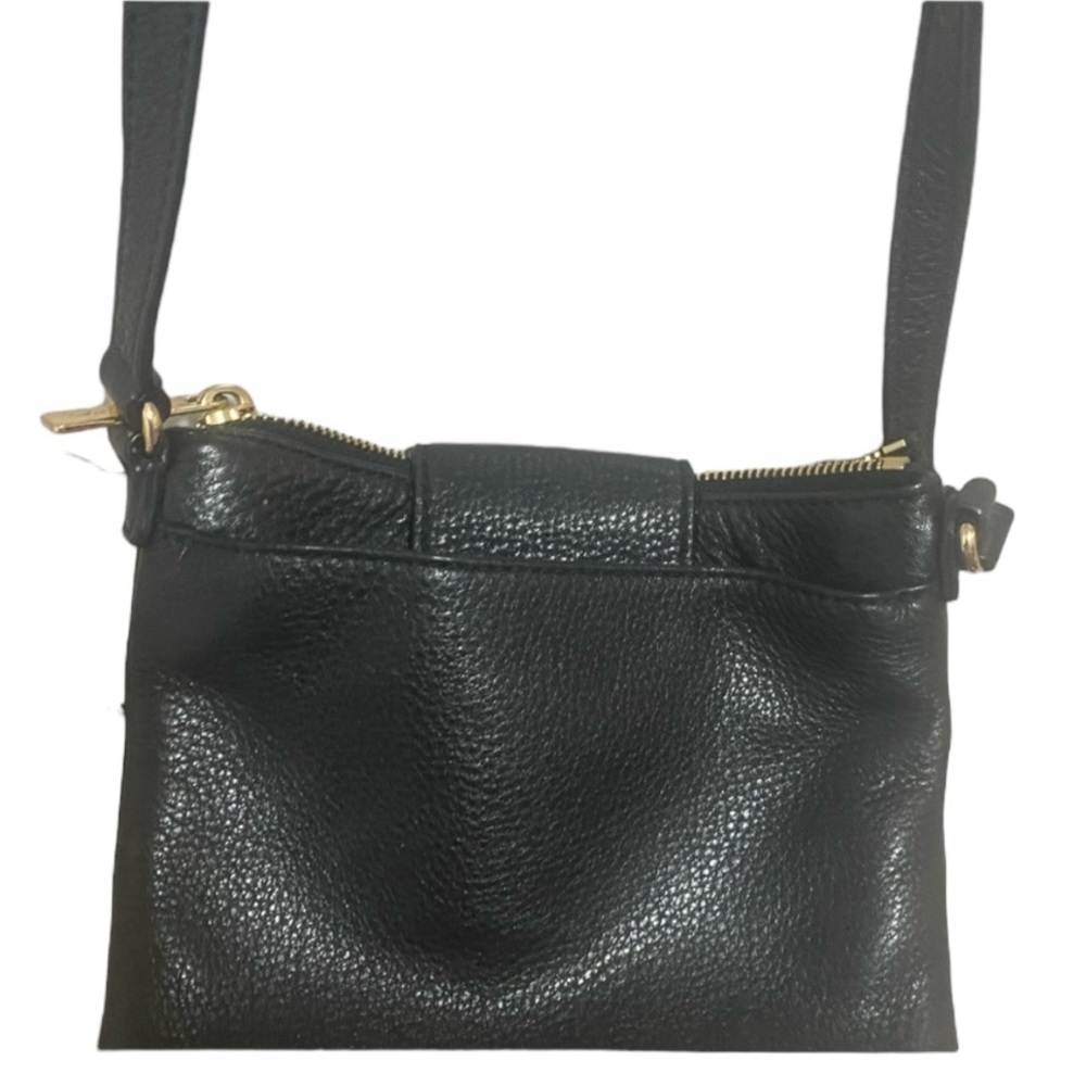 Michael Kors, MK Fulton, Black Pebbled Leather Crossbody Bag - Picture 3 of 16